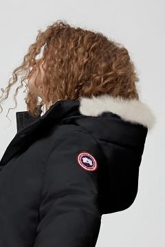 Chamarras Canada Goose Niños Mexico - Logan Abrigos Negros IN4586120